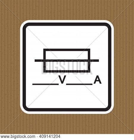 Fuse (writable) Symbol Sign Isolate On White Background,vector Illustration Eps.10