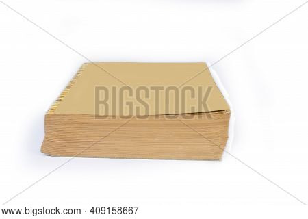 Yellow Pages Phonebook  On A White Background