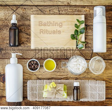 Home Spa Composition With Eco Frriendly Products