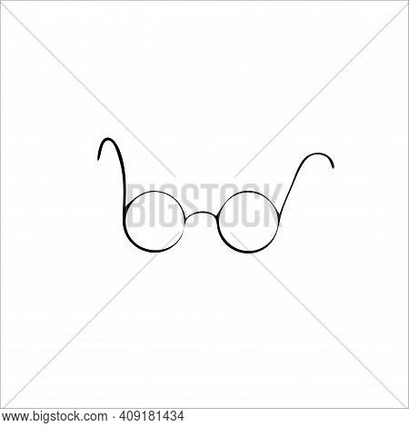 Glasses Sunglasses Round Lense Vector Simple Line