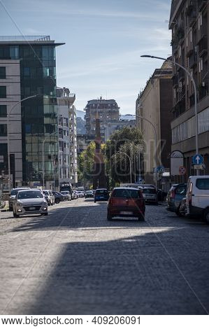 Corso Del Popolo In The City Center Of Terni