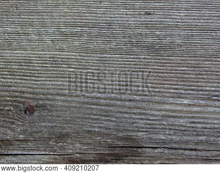 Weathered  Grey Wood Texture Background, Horizontal Closeup