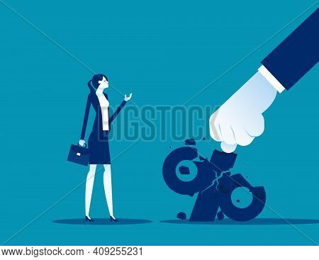 The Big Hand Destroys The Percentage Sign And People Are Confused