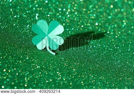 St.patrick's Day Shamrock Text Greeting Card Raster
