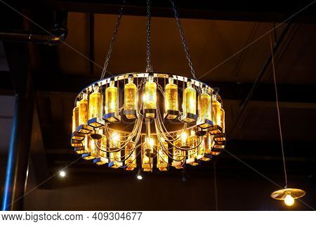 Bushmills, Ireland - July 7, 2019: Interior And Bar Of Old Bushmills Distillery, County Antrim, Nort