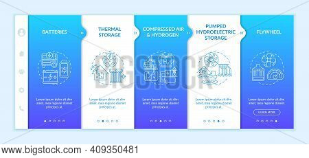 Compressed-air Energy Storage Plant Vector Infographic Template. Generated Heat Presentation Design 