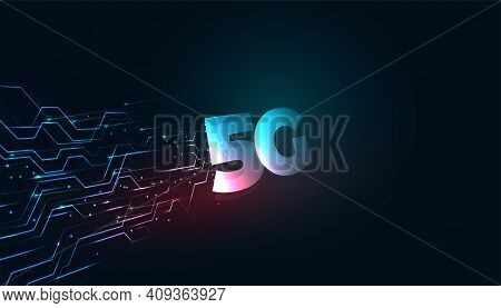 Superfast High Speed 5th Generation 5g Technology Concept