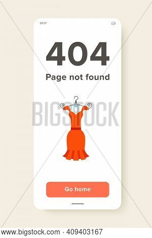 Vector Icon Of Little Orange Dress With Pearl Beads On Hanger. Evening Dress, Womens Fashion, Haute 