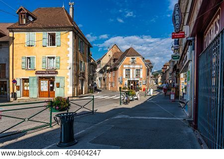 Mens, France - Sep 19, 2020: Mens, Local Authorities Association Of Trieves In Vercors, French Alps,
