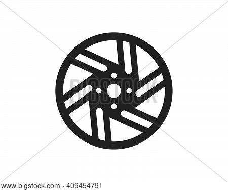 Wheel Icon Logo Illustration Vector Template