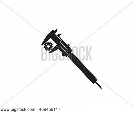 Caliper Logo Icon Vector Illustration Design