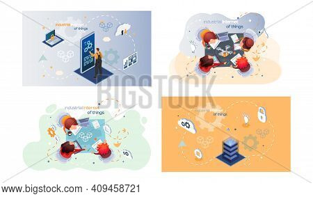 Industrial Internet Of Things 4ir Revolution, Ai, Iot Computerized Data Storage And Protection Manag