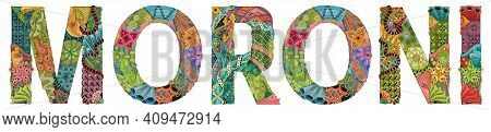 Hand-painted Art Design. Illustration Moroni City Is The Capital Of Comoros For T-shirt Design, Tatt