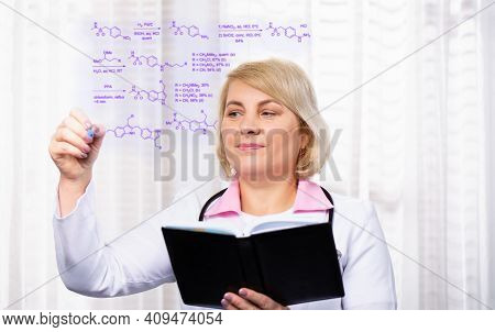 Photo Of Network System In Modern Technology, Medical Smart Gadget Device. View Through Transparent 
