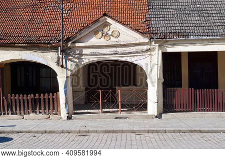   Historic centre of Lipova city, Arad, Romania, Europe                             