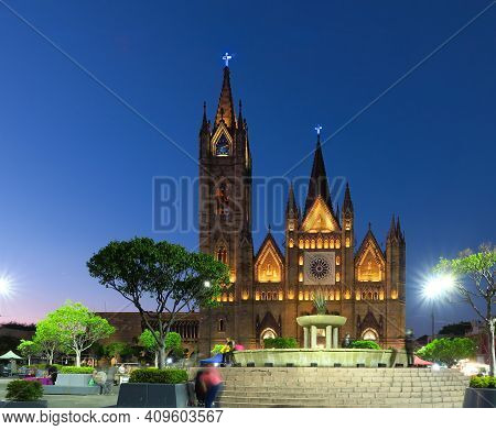 Expiatorio Gotic Churc In Guadalajara Jalisco Mexico