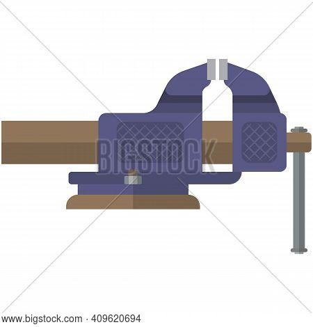 Clamp Tool Icon Flat Vector Isolated On White Background