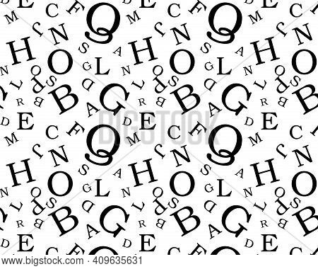 Text Seamless Pattern Vector For Printing Designs On Fabric, Bags, Various Products