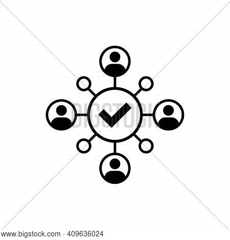 Unity Icon. Cooperation, Coworking Icon. Successful Communication Employees. Teamwork, Collaboration