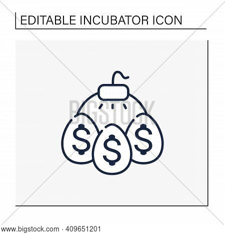 Public Incubator Line Icon. Provide Social Entrepreneurs With Tools To Expand Business. Investing In