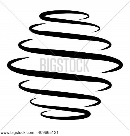 Sign Swirl Tornado, Vector Hurricane Swirl Whirlpool Abstract Spring