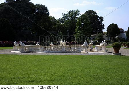 Lainate (mi), Italy - June 16, 2018: Villa Litta Borromeo Visconti Park, Lainate, Milan, Lombardy, I