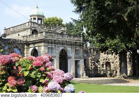 Lainate (mi), Italy - June 16, 2018: Villa Litta Borromeo Visconti Park, Lainate, Milan, Lombardy, I