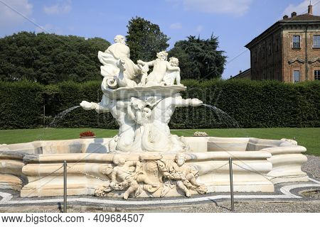 Lainate (mi), Italy - June 16, 2018: Villa Litta Borromeo Visconti Park, Lainate, Milan, Lombardy, I