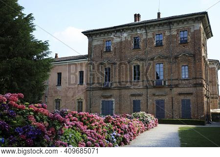 Lainate (mi), Italy - June 16, 2018: Villa Litta Borromeo Visconti Area, Lainate, Milan, Lombardy, I