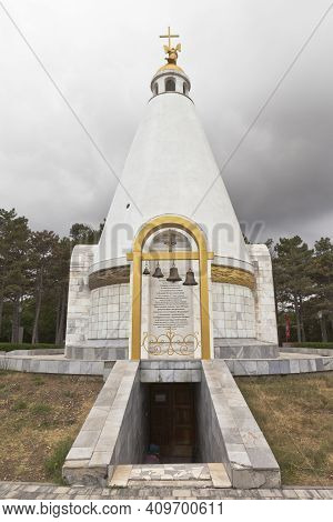 Sevastopol, Crimea, Russia - July 28, 2020: Belfry And Church-chapel Of St. George The Victorious In