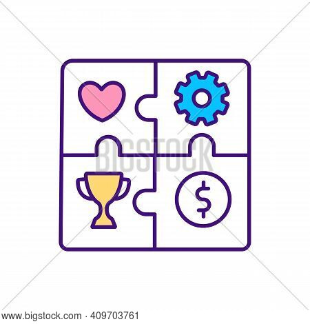 Value Diversity Rgb Color Icon. Top Management Diversity Types. Recognizing Differences Between Peop
