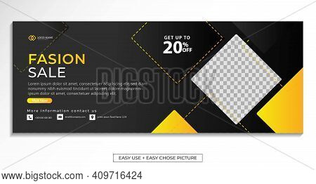 Editable Web Banner Background For Internet Ads And Promotions Vector Illustration