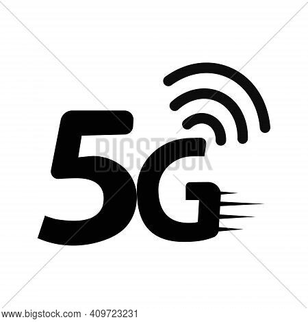 5g Vector Icon. Fifth Generation Wireless Internet Network Connection Information Technology Illustr