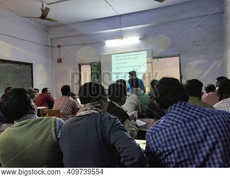 Jhargram, West Bengal, India - February 22, 2021: Training Procedure Of Polling Personnel For Lok Sa
