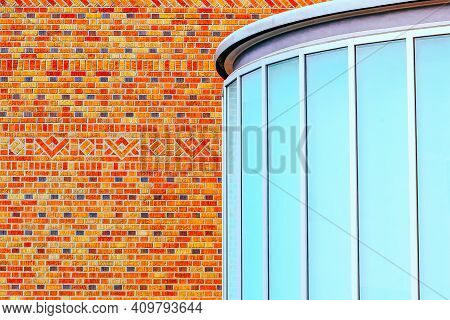 Wall Pattern And Glass Abstract Architecture Art
