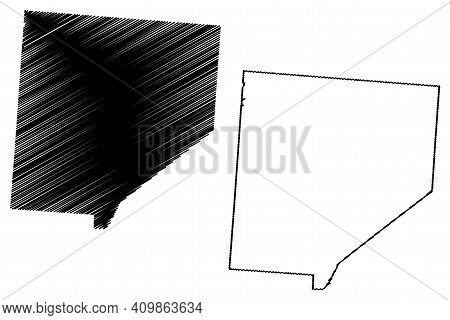 Clinton County, Ohio State (u.s. County, United States Of America, Usa, U.s., Us) Map Vector Illustr