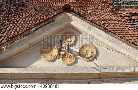 The Turkish Bazaar in the Historic city center of Lipova, Arad, Romania, Europe                            