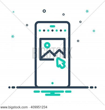 Mix Icon For Post Letter Message Online E-mail Correspondence Digital Send Document Epistle Postage 