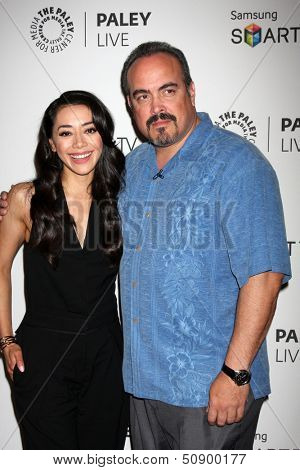 LOS ANGELES - SEP 12:  Aimee Garcia, David Zayas at the PaleyFest Fall Previews:  Fall Farwell- 