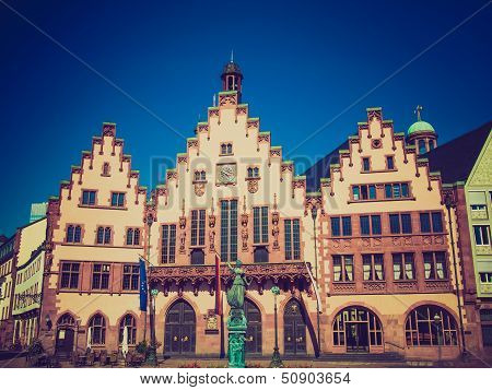Retro Look Frankfurt City Hall