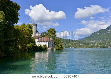 Medieval castle on the shores of Lake Annecy