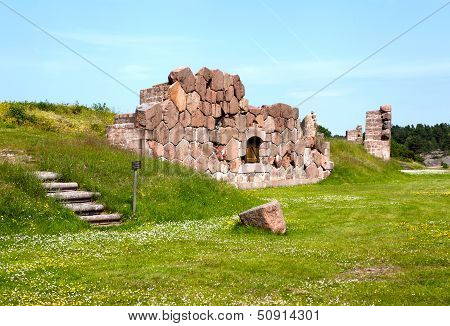 Bomarsund fortress in ruins. HDR-toning.