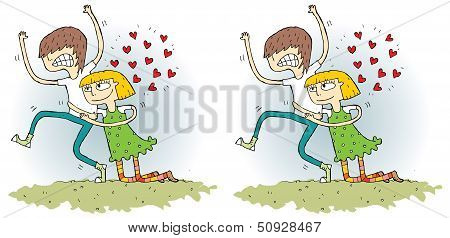 Romance Differences Visual Game
