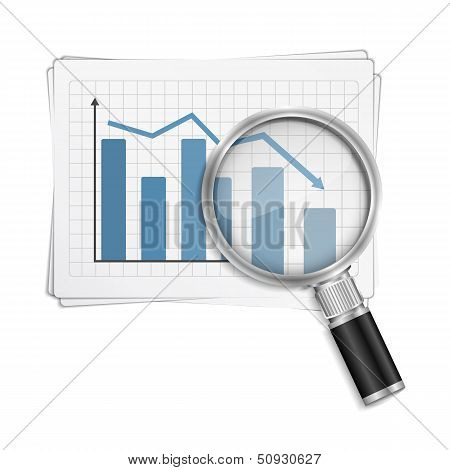 Decreasing Bar Graph Vector & Photo (Free Trial) | Bigstock