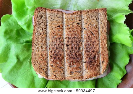 Integral Toast, Ham And Cheese Sandwich