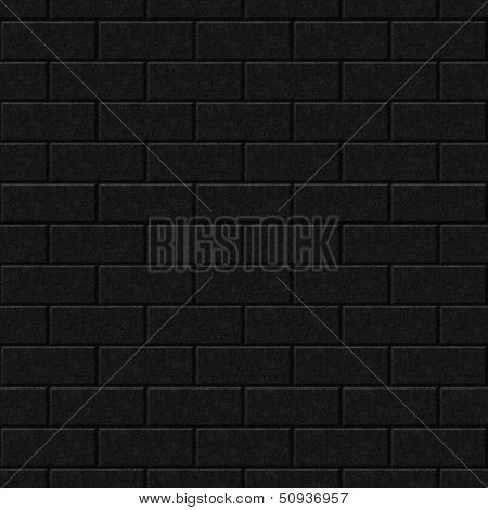Seamless black wall background.