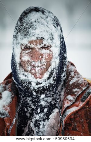 Man In Snow