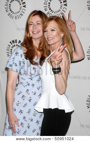 LOS ANGELES - SEP 13:  Dana Delany, Marg Helgenberger at the PaleyFest Fall Flashback - 