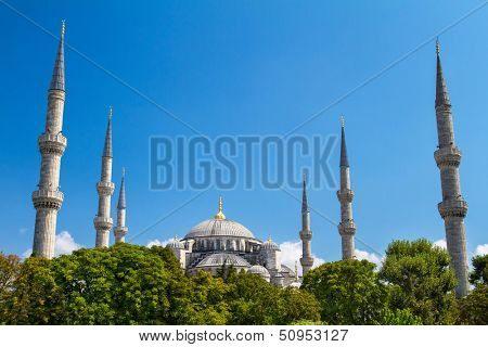 The Blue Mosque (Sultanahmet Camii), Istanbul, Turkey