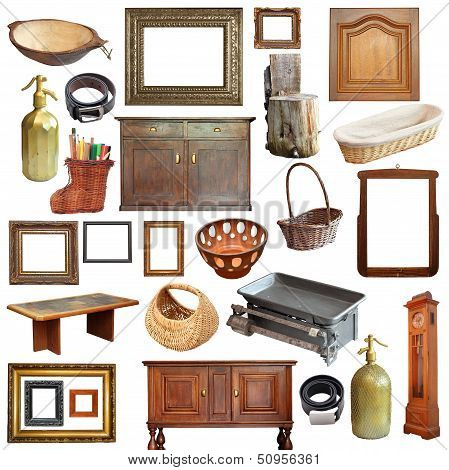 Collage With Old Vintage Objects